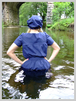  Perfectly dressed for a paddle! featuring Modesty, the wild child 