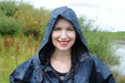 Blue Waterproofs Mud Bath view details of set gm-3m026, Honeysuckle bathes in mud in rainwear