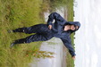 Blue Waterproofs Mud Bath view details of set gm-3m026, Honeysuckle bathes in mud in rainwear
