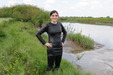 view details of set gm-4m002, Taking a glorious riverbank mudbath in a very sexy outfit